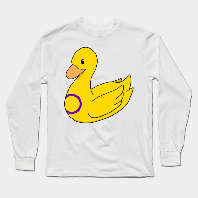 Intersex Duck Long Sleeve T-Shirt by ceolsonart